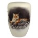 Hand Painted Biodegradable Cremation Ashes Funeral Urn / Casket - Lying Tiger